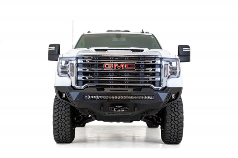 GMC Sierra 2500 Bumper - Front - Addictive Desert Designs - Stealth Fighter - Hammer Black - `20-`27